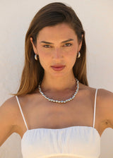 PIEL DE NARANJA EARRINGS PLATA