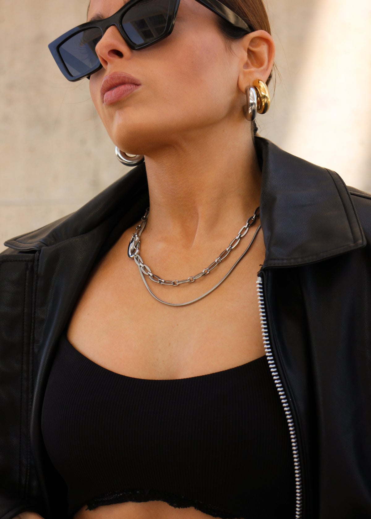 777 NECKLACE PLATA