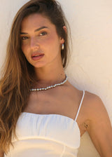 PIEL DE NARANJA EARRINGS PLATA