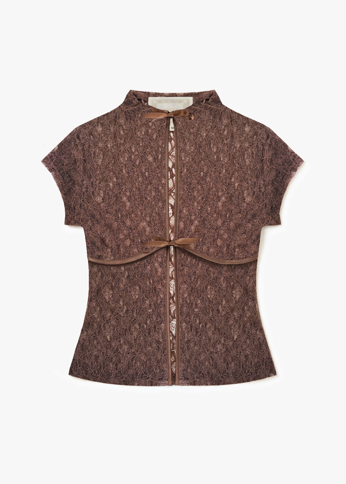 HANA BROWN VINTAGE BLOUSE