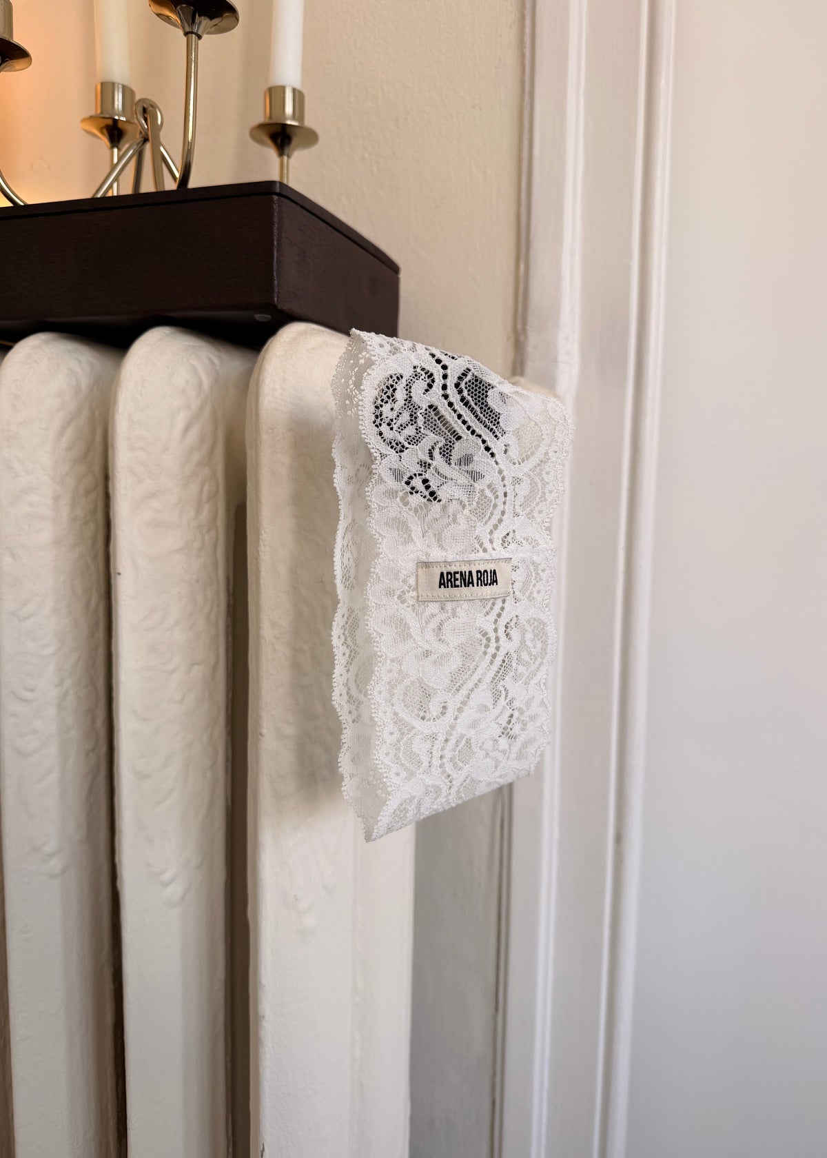 FASCIA PER CAPELLI IN PIZZO BIANCA