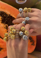 CEREZAS RING PLATA