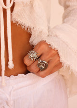 AMONITA RING PLATA