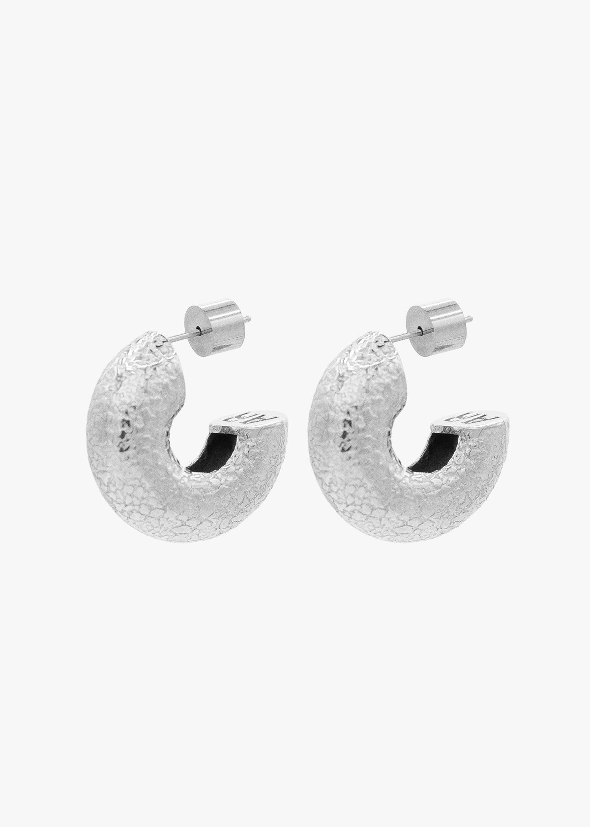 PIEL DE NARANJA EARRINGS PLATA