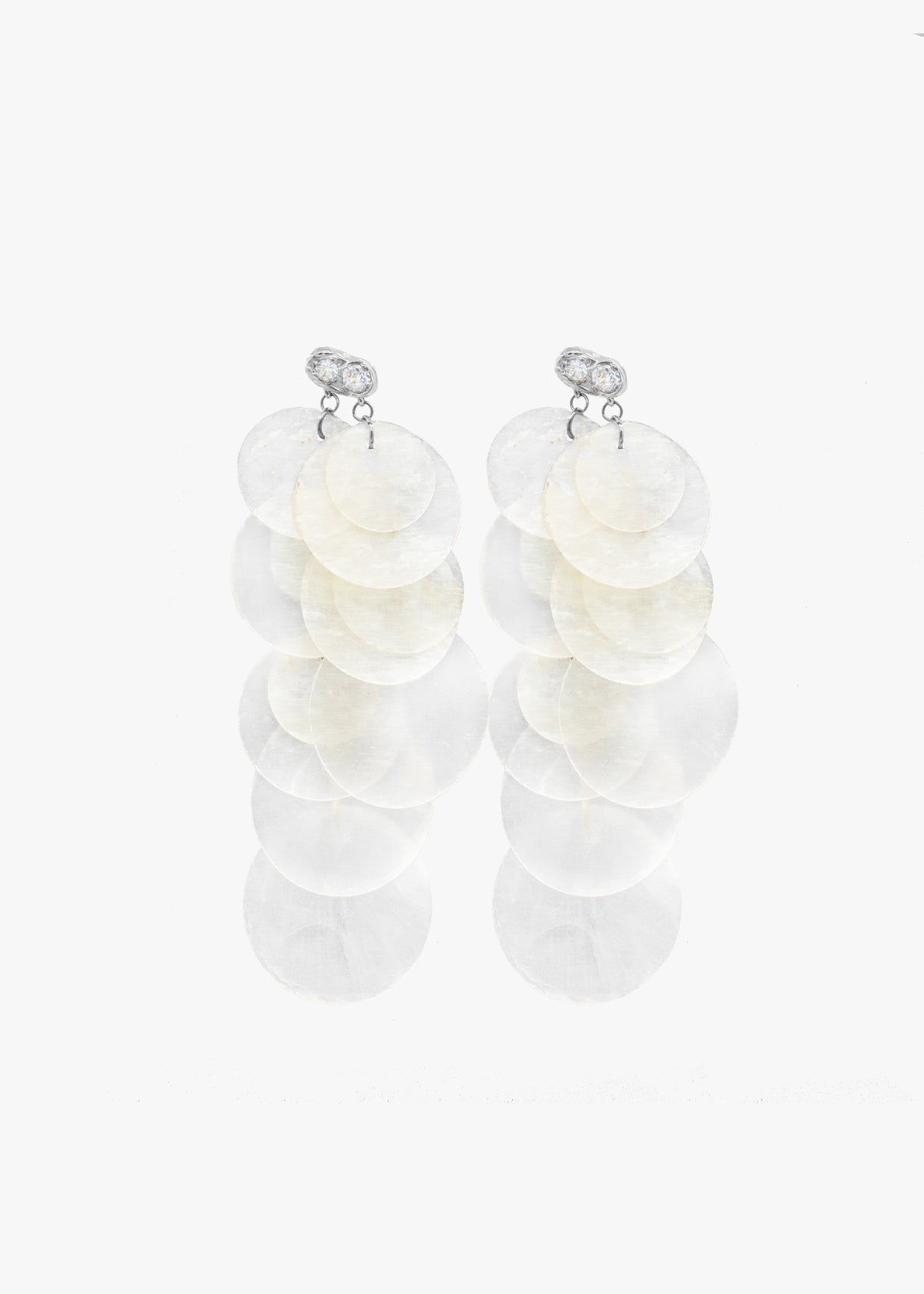 NÁCAR EARRINGS PLATA