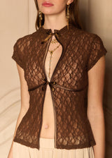 BLUSA VINTAGE HANA MARRONE