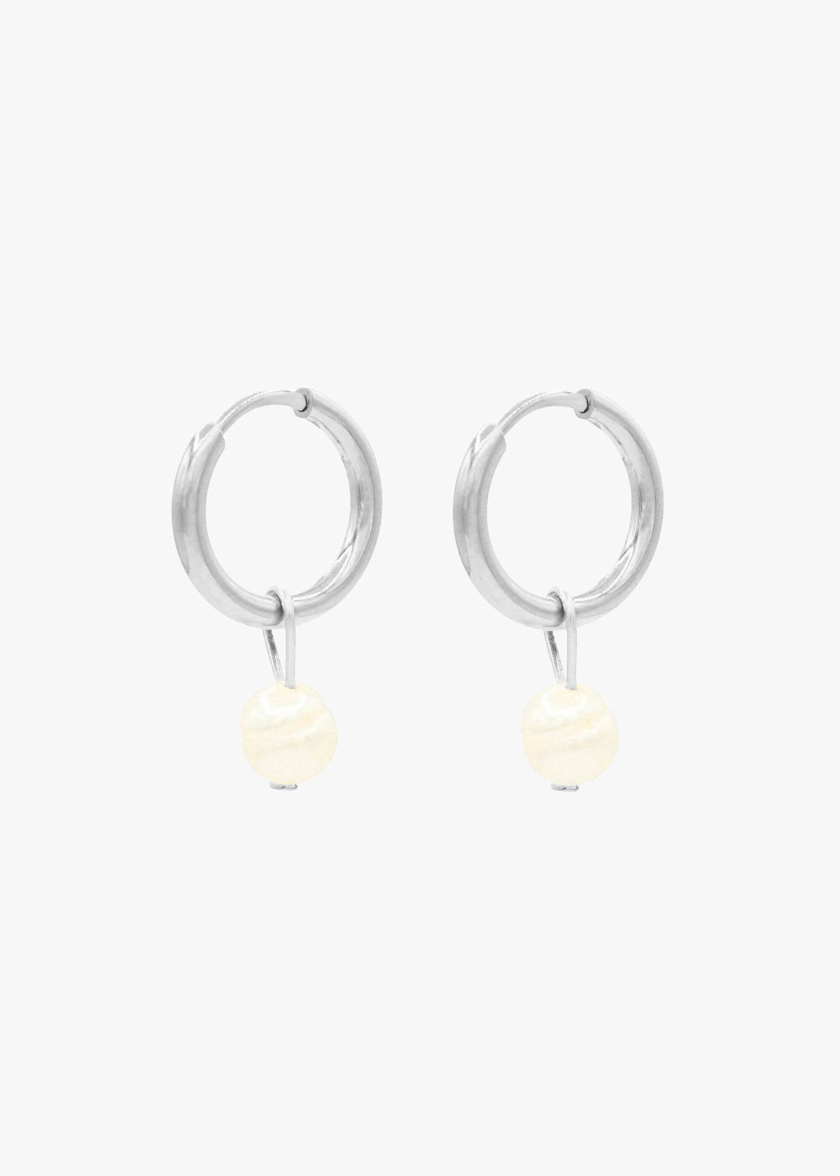 VOS PEARL EARRINGS PLATA