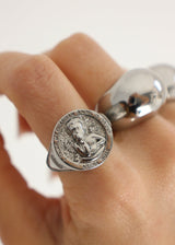 GUARDIAN ANGEL RING PLATA