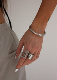 QUADRUPLE RING PLATA